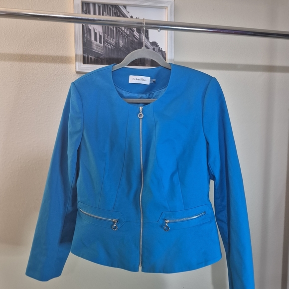 Calvin Klein Jackets & Blazers - Calvin Klein Women's Blue Jacket